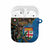 Fijian and Australian Culture Together AirPods Case Aboriginal Art and Tapa Motifs with Kangaroo and Palm Tree - Polynesian Pride