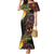 Papua New Guinea and Australia Together Family Matching Mermaid Dress and Hawaiian Shirt Bird of Paradise and Kangaroo Melanesian Aboriginal Motifs - Polynesian Pride