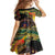 Papua New Guinea and Australia Together Family Matching Tank Maxi Dress and Hawaiian Shirt Bird of Paradise and Kangaroo Melanesian Aboriginal Motifs - Polynesian Pride