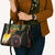 Papua New Guinea and Australia Together Leather Bag Bird of Paradise and Kangaroo Melanesian Aboriginal Motifs - Polynesian Pride