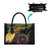 Papua New Guinea and Australia Together Leather Bag Bird of Paradise and Kangaroo Melanesian Aboriginal Motifs - Polynesian Pride