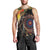 Papua New Guinea and Australia Together Men Tank Top Bird of Paradise and Kangaroo Melanesian Aboriginal Motifs - Polynesian Pride