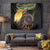 Papua New Guinea and Australia Together Tapestry Bird of Paradise and Kangaroo Melanesian Aboriginal Motifs - Polynesian Pride