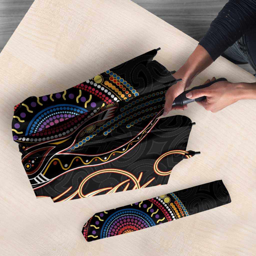 Papua New Guinea and Australia Together Umbrella Bird of Paradise and Kangaroo Melanesian Aboriginal Motifs - Polynesian Pride