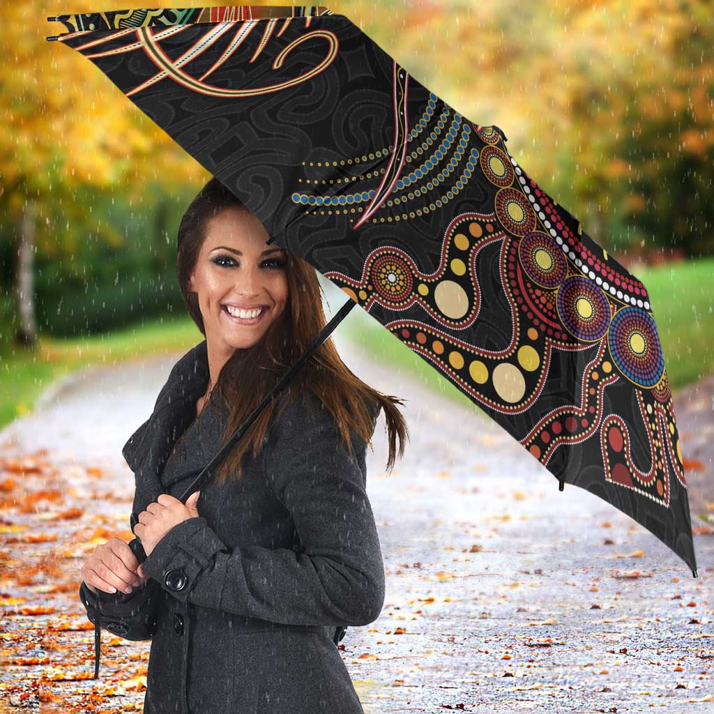 Papua New Guinea and Australia Together Umbrella Bird of Paradise and Kangaroo Melanesian Aboriginal Motifs - Polynesian Pride