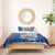 Hawaiian Mele Kalikimaka Bedding Set Funny Santa on Whale Island with Kakau Tattoos - Polynesian Pride