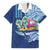 Hawaiian Mele Kalikimaka Family Matching Summer Maxi Dress and Hawaiian Shirt Funny Santa on Whale Island with Kakau Tattoos - Polynesian Pride