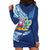 Hawaiian Mele Kalikimaka Hoodie Dress Funny Santa on Whale Island with Kakau Tattoos - Polynesian Pride