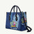 Hawaiian Mele Kalikimaka Leather Bag Funny Santa on Whale Island with Kakau Tattoos - Polynesian Pride