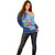 Hawaiian Mele Kalikimaka Off Shoulder Sweater Funny Santa on Whale Island with Kakau Tattoos - Polynesian Pride