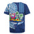 Hawaiian Mele Kalikimaka Rugby Jersey Funny Santa on Whale Island with Kakau Tattoos - Polynesian Pride