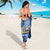 Hawaiian Mele Kalikimaka Sarong Funny Santa on Whale Island with Kakau Tattoos - Polynesian Pride