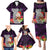 Guam Christmas Family Matching Puletasi Dress and Hawaiian Shirt Santa Gift Latte Stone and Sea Turle Mix Hibiscus Chamorro Pink Style LT03