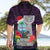 Guam Christmas Hawaiian Shirt Santa Gift Latte Stone and Sea Turle Mix Hibiscus Chamorro Pink Style LT03