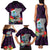 Custom Guam Christmas Family Matching Tank Maxi Dress and Hawaiian Shirt Santa Gift Latte Stone and Sea Turle Mix Hibiscus Chamorro Pink Style LT03