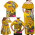 Niue Waitangi Family Matching Off Shoulder Maxi Dress and Hawaiian Shirt Tropical Flower Tapa Pattern LT03 - Polynesian Pride