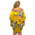 Niue Waitangi Family Matching Off Shoulder Short Dress and Hawaiian Shirt Tropical Flower Tapa Pattern LT03 - Polynesian Pride