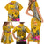 Niue Waitangi Family Matching Short Sleeve Bodycon Dress and Hawaiian Shirt Tropical Flower Tapa Pattern LT03 - Polynesian Pride