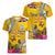 Niue Waitangi Women V Neck T Shirt Tropical Flower Tapa Pattern LT03 - Polynesian Pride
