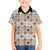 Tukenny Pattern Fijian War Clubs Family Matching Short Sleeve Bodycon Dress and Hawaiian Shirt LT03 Son's Shirt Beige - Polynesian Pride