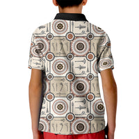 Tukenny Pattern Fijian War Clubs Kid Polo Shirt LT03 - Polynesian Pride