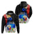 Philippines Independence Day Hoodie Philippines Eagle and Sampaguita Jasmine Yakan Tribal