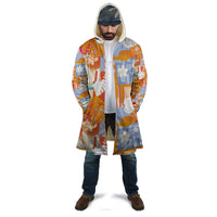 Hawaiian and Japanese Culture Together Cloak Palaka Japanese Art and Tropical Motif Tribal Patchwork LT03 - Polynesian Pride