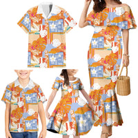 Hawaiian and Japanese Culture Together Family Matching Mermaid Dress and Hawaiian Shirt Palaka Japanese Art and Tropical Motif Tribal Patchwork LT03 - Polynesian Pride