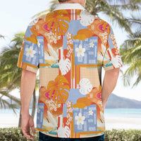 Hawaiian and Japanese Culture Together Hawaiian Shirt Palaka Japanese Art and Tropical Motif Tribal Patchwork LT03 - Polynesian Pride
