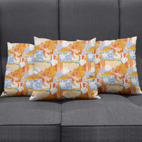 Hawaiian and Japanese Culture Together Pillow Cover Palaka Japanese Art and Tropical Motif Tribal Patchwork LT03 - Polynesian Pride