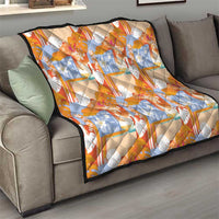 Hawaiian and Japanese Culture Together Quilt Palaka Japanese Art and Tropical Motif Tribal Patchwork LT03 - Polynesian Pride