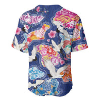 Hawaiian and Japanese Culture Together Baseball Jersey Hawaiian Archipelago Shape Sea Animals