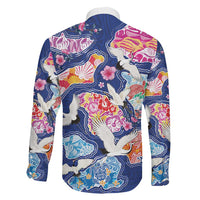 Hawaiian and Japanese Culture Together Family Matching Mermaid Dress and Hawaiian Shirt Hawaiian Archipelago Shape Sea Animals LT03 - Polynesian Pride