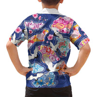 Hawaiian and Japanese Culture Together Hawaiian Shirt Hawaiian Archipelago Shape Sea Animals
