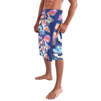 Hawaiian and Japanese Culture Together Lavalava Hawaiian Archipelago Shape Sea Animals