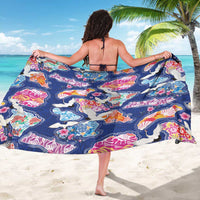 Hawaiian and Japanese Culture Together Sarong Hawaiian Archipelago Shape Sea Animals