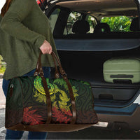 New Zealand Sea Animals with Maori Tribal Tattoo Travel Bag Shark Manta Ray with Silver Fern Reggae LT03 - Polynesian Pride