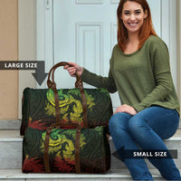 New Zealand Sea Animals with Maori Tribal Tattoo Travel Bag Shark Manta Ray with Silver Fern Reggae LT03 - Polynesian Pride