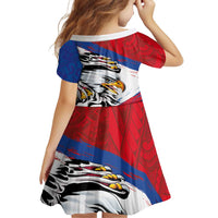 American Samoa Flag Day Family Matching Mermaid Dress and Hawaiian Shirt Polynesian Art Geometric with Flag Brush Style LT03 - Polynesian Pride