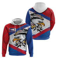 American Samoa Flag Day Zip Hoodie Polynesian Art Geometric with Flag Brush Style