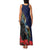 New Zealand Maori Hongi Culture Family Matching Tank Maxi Dress and Hawaiian Shirt Tui Bird Pohutukawa and Polynesian Pattern