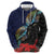 New Zealand Maori Hongi Culture Zip Hoodie Tui Bird Pohutukawa and Polynesian Pattern