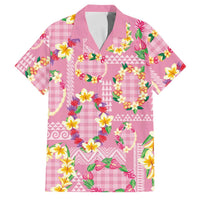 Hawaiian Leis Family Matching Summer Maxi Dress and Hawaiian Shirt Kakau Tattoos and Palaka Pastel Pink Color LT03 Dad's Shirt - Short Sleeve Pink - Polynesian Pride