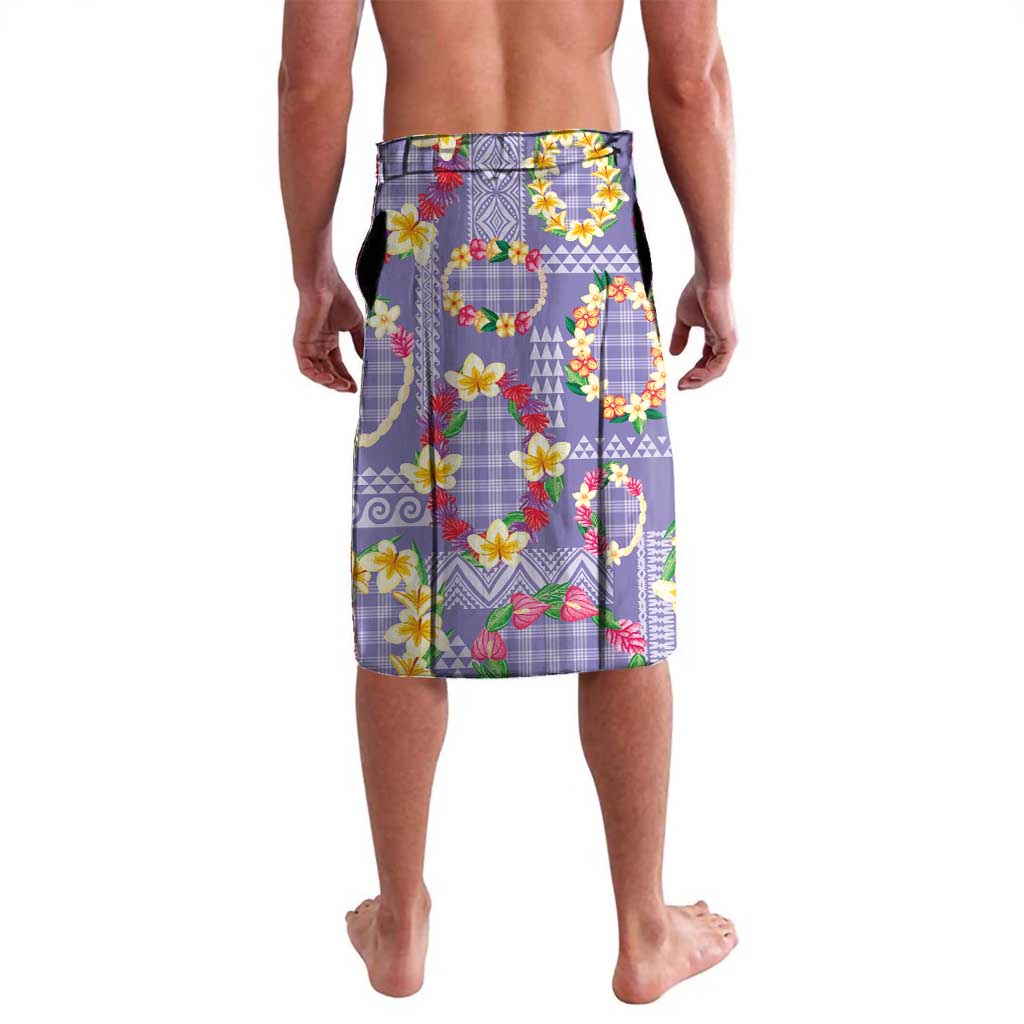 Hawaiian Leis Lavalava Kakau Tattoos and Palaka Pastel Purple Color
