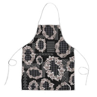 Hawaiian Leis Apron Kakau Tattoos and Palaka Pastel Grayscale