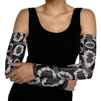 Hawaiian Leis Arm Sleeves Kakau Tattoos and Palaka Pastel Grayscale