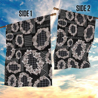 Hawaiian Leis Garden Flag Kakau Tattoos and Palaka Pastel Grayscale
