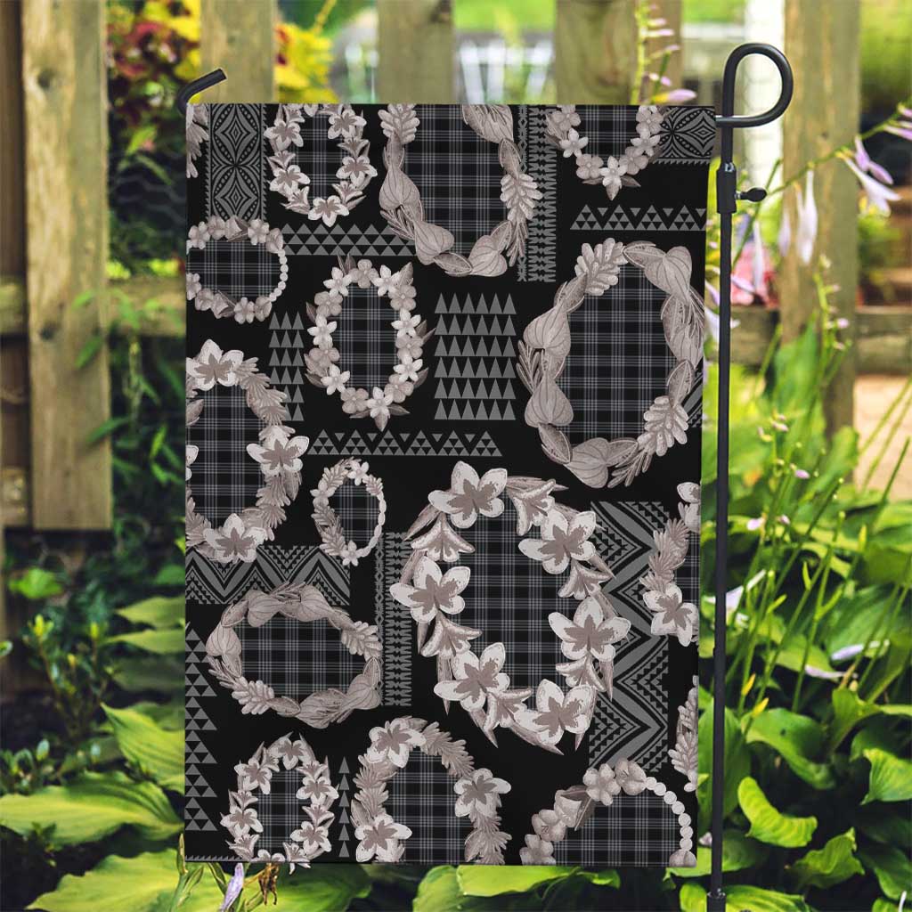 Hawaiian Leis Garden Flag Kakau Tattoos and Palaka Pastel Grayscale
