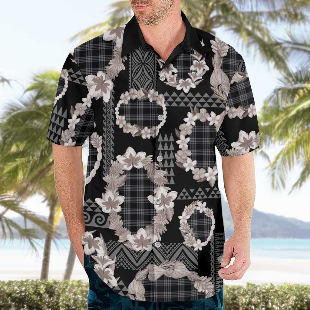 Hawaiian Leis Hawaiian Shirt Kakau Tattoos and Palaka Pastel Grayscale