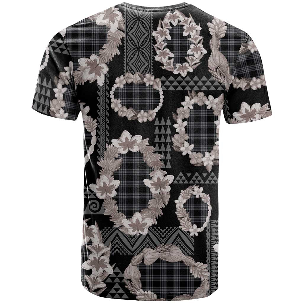 Hawaiian Leis T Shirt Kakau Tattoos and Palaka Pastel Grayscale